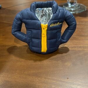 Eddie Bauer Navy and Yellow Mini Jacket
